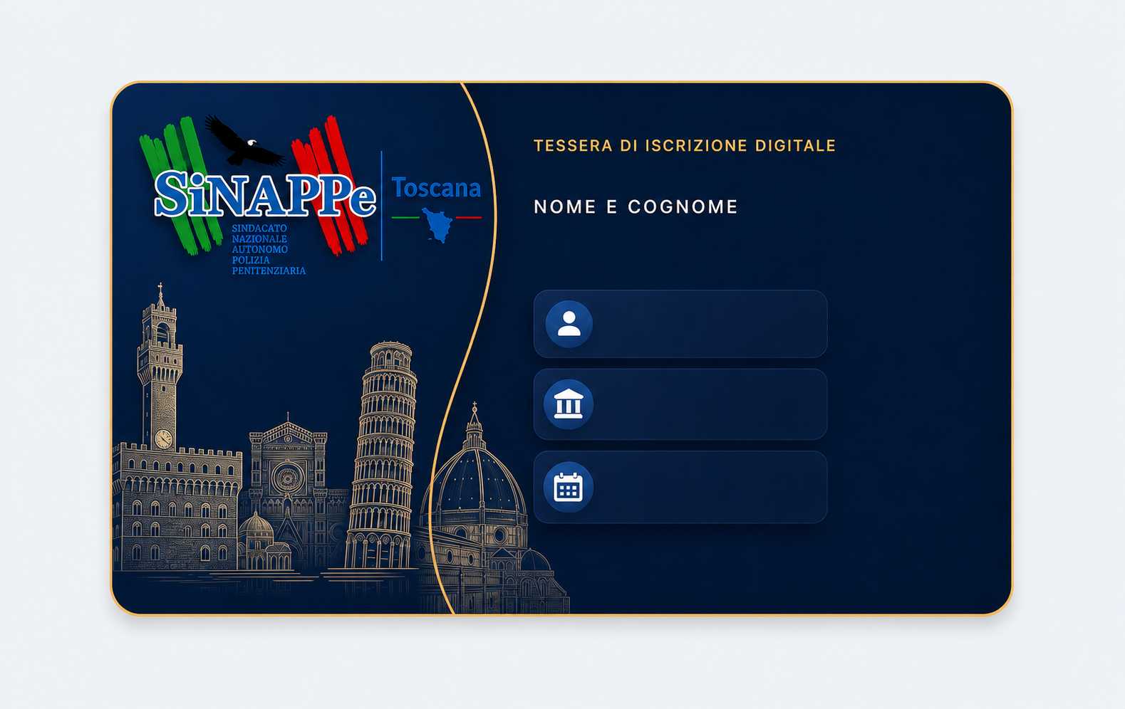 Base grafica della tessera digitale